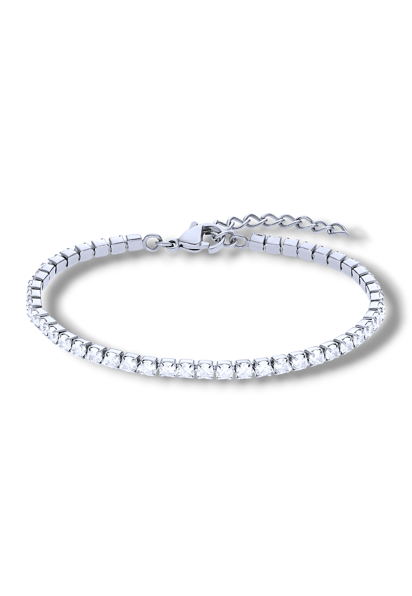 Pulsera de plata con circonitas
