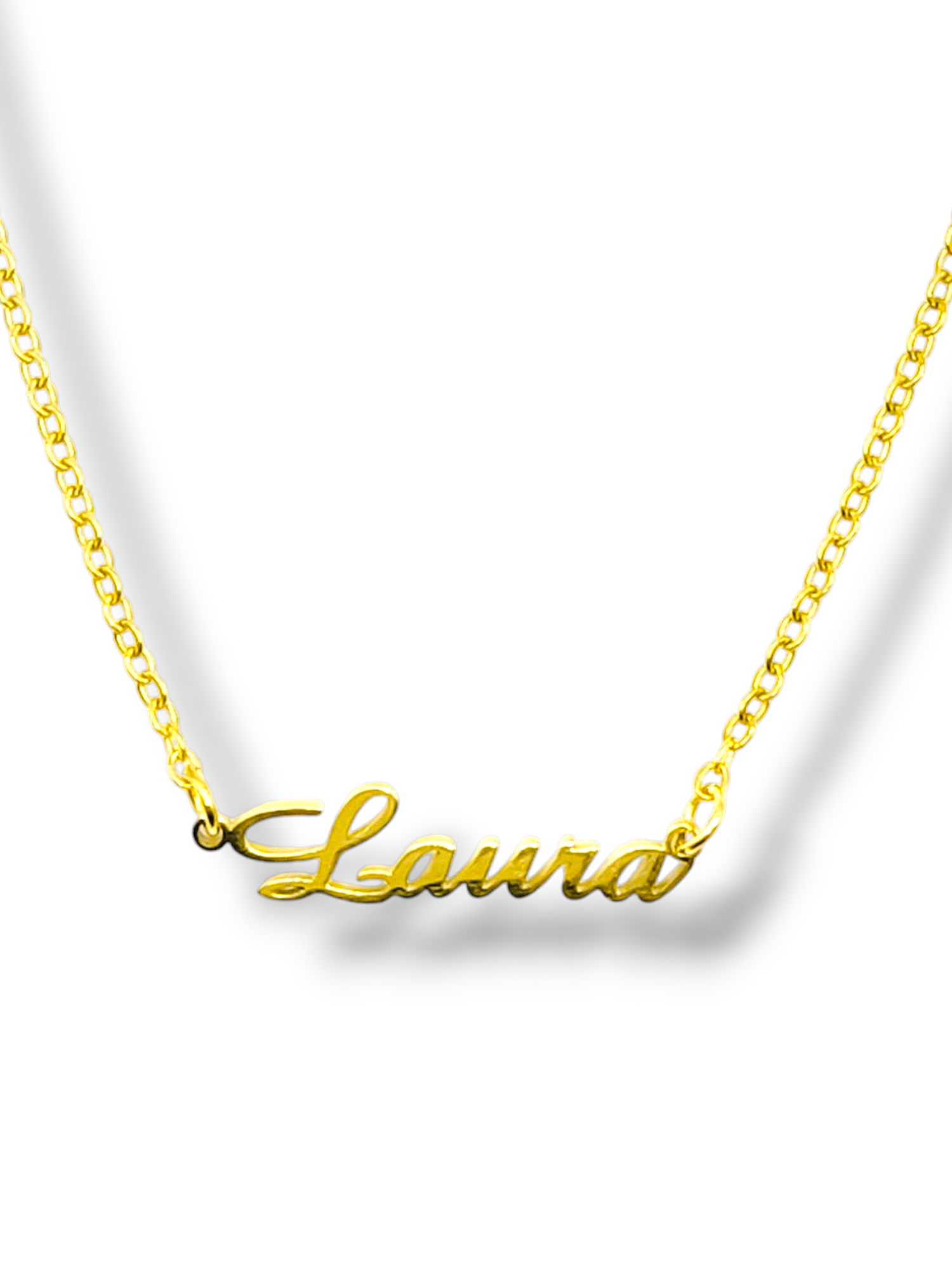 Colgante acero dorado personalizado